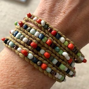 Beaded wrap bracelet